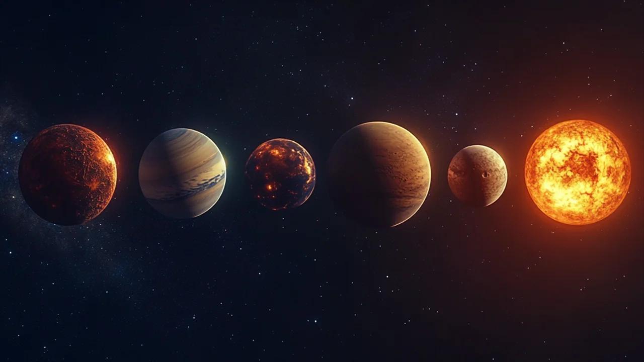 Planetare Aufreihung vom 25.01.2025